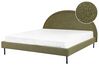 Bed Boucle MARGUT 180 x 200 cm (EU Super King) Olive Green