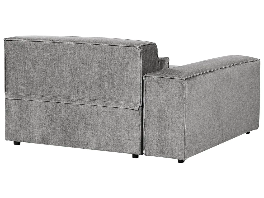 Right-Hand Chaise Longue HELLNAR Fabric Grey_911697