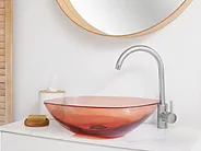 Countertop Basin MOENGO 540 x 360 mm Solid Surface Light Red_1154584