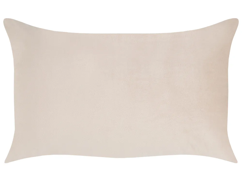 Koristetyynysetti 2 kpl BELLE 30 x 50 cm Sametti Vaaleanbeige Hillitty_1168723