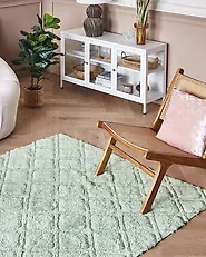 Rug HATAY Light Green 140 x 200 cm Cotton_1179245