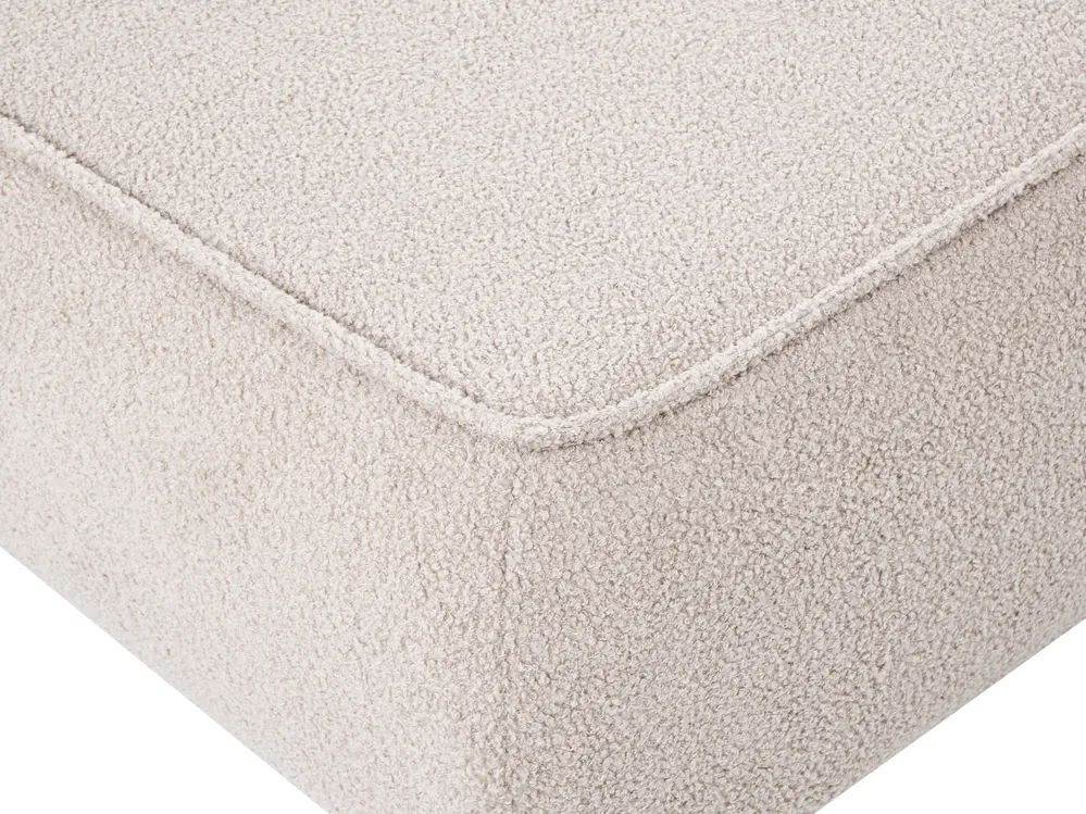 Soffa 3-sits SALLA med fotpall Bouclé Beige_1058128