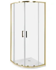 Shower Enclosure JUKATAN 800 x 800 x 1850 mm Gold_944711