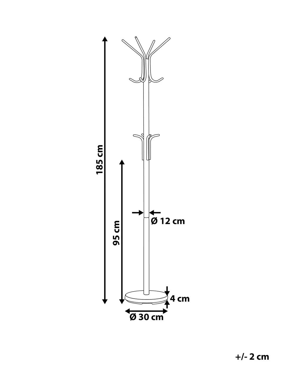 Coat Stand CLAXTON Black_757238