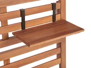 Garden Bench with Wall Panel MATINO 80 cm 170 cm Acacia Wood Brown_811872