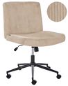 Desk Chair GEDDES Corduroy Beige