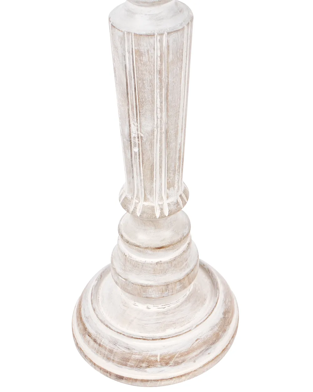 Set of 2 Candle Holders DARWA 30/40 cm Mango Wood Light Brown_1003964