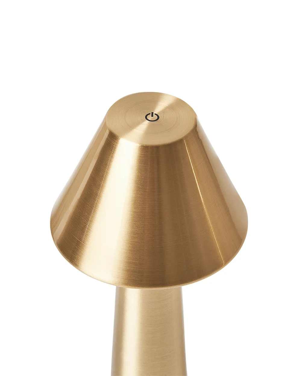 Set of 2 Wireless LED Table Lamp JOANES with Dimmer Metal Gold_940390