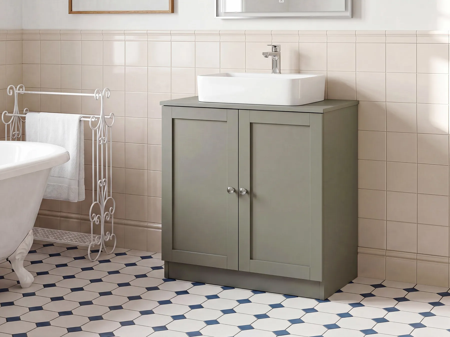 Vanity Unit ATJONI 60 cm Grey_1109638