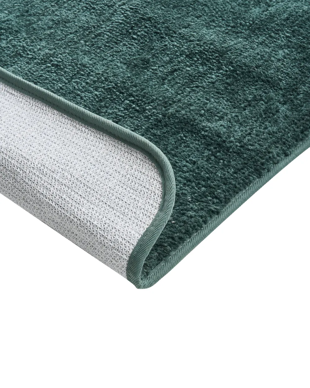 Bath Mat URLANA Dark Green 60 x 90 cm Microfibre_1024452