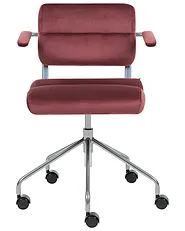 Desk Chair CANDOR Velvet Burgundy_1136771