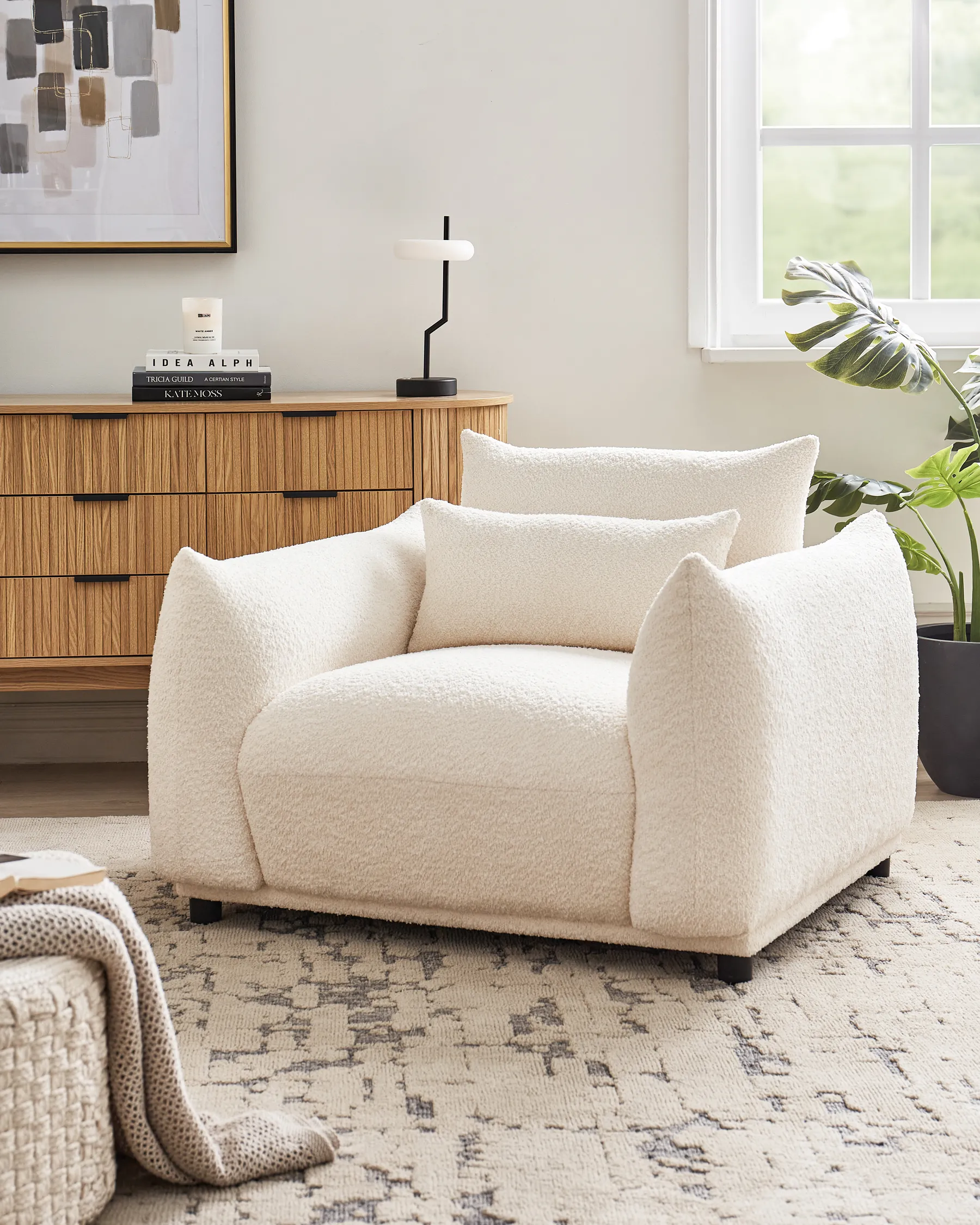 Armchair JAMSA Boucle Off-White_927710