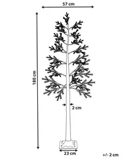 Ulkokoriste LED-valo ALBIONI 180 cm Puu Valkoinen_937673