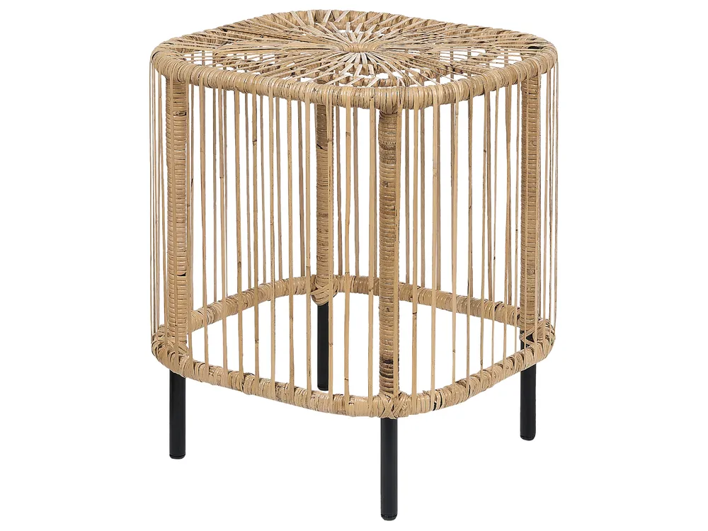 Garden Lounge Set with Table 4 Seater MARATEA/CESENATICO Rattan Natural_878781