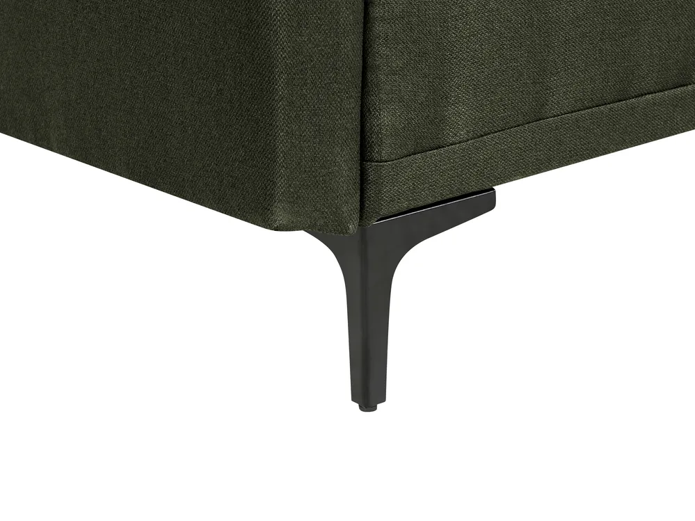 Sofa Bed 3 Seater LUCAN Fabric Green_914765
