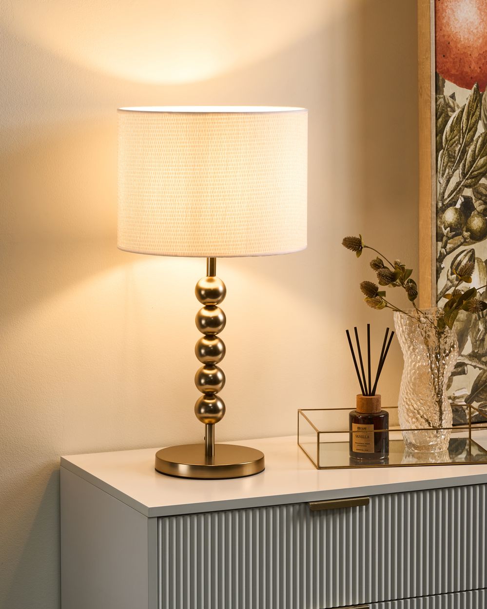Bordlampe LOKY Metall Messing
