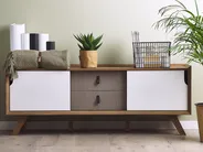 TV Stand ACTON Brown/ White_758063