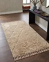 Rug SANLIURFA Beige 80 x 150 cm Cotton