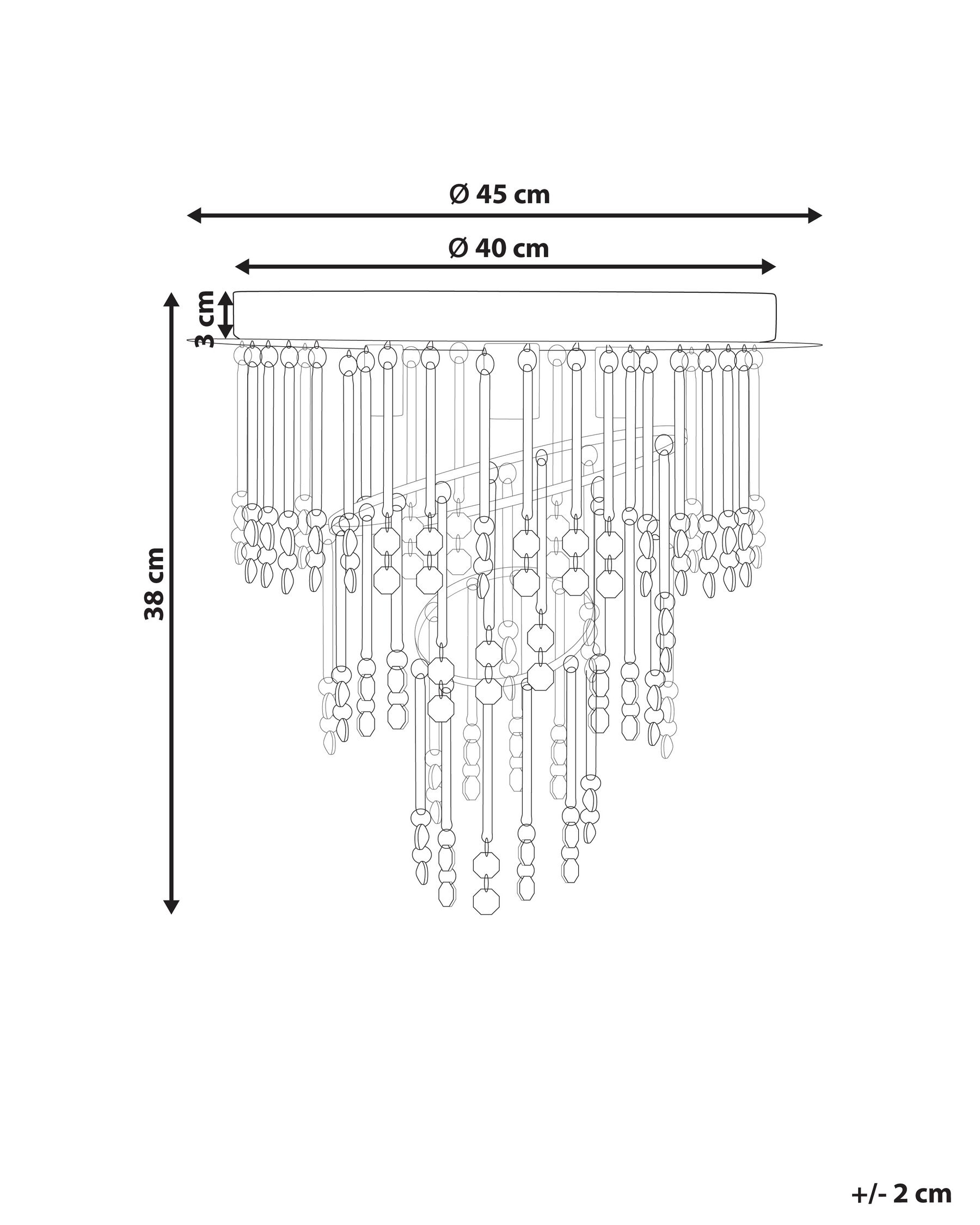 Chandelier ESMELLE L Crystal Silver_919407