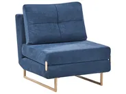 Single Sofa Bed JERSLEV Fabric Blue_1010071
