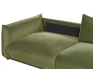 Sofa 3 Seater LUVOS Velvet Green_970554