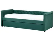 Trundle Bed Fabric LIBOURNE 90 x 200 cm (EU Single) Dark Green_737122