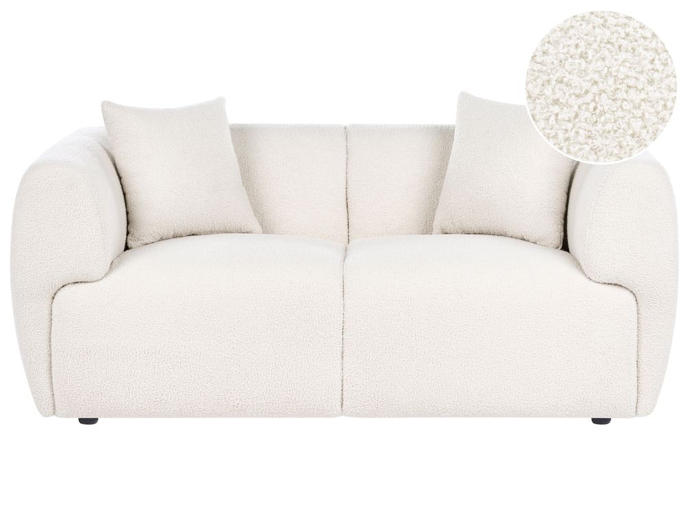 Soffa 2-sits VALBY Bouclé Off-White
