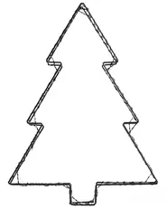 Outdoor Decoration LED LOFSEN 45/35/25 cm Christmas Tree Black_1020729