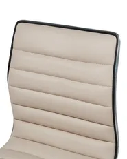 Set med 2 barstolar LUCERNE Vridbar Konstläder Ljusbeige_782017