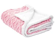 Blanket HONEYCOMB 150 x 200 cm Pink_946956