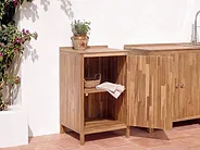 Outdoor Kitchen Cabinet VENOSA Brown Acacia Wood_1155539