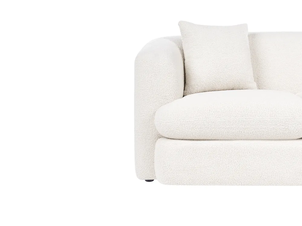 Soffa 2-sits HUSBY Bouclé Off-White_1057442