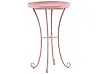 Utendørs sidebord CAVINIA 40 cm 40 cm Metall Rosa