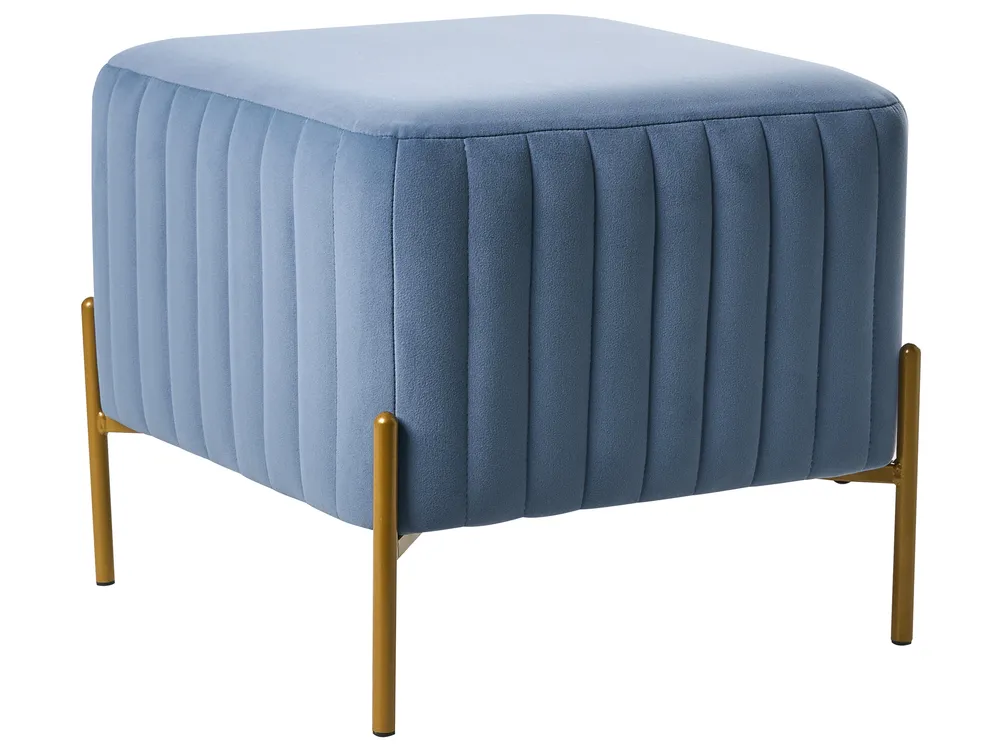 Footstool UTAH Velvet Blue