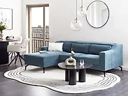 Kulmasohva GLOSLI Chenille Sininen Oikea_1183877