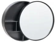 Bathroom Wall Mounted Mirror Cabinet UCAYALI 50 cm 50 cm Black_1014092