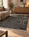 Matta KHENIFRA Svart 160 x 230 cm Bomull
