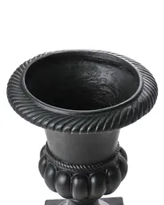 Plant Pot KAIR 42 cm Ceramic Graphite Grey_1000260
