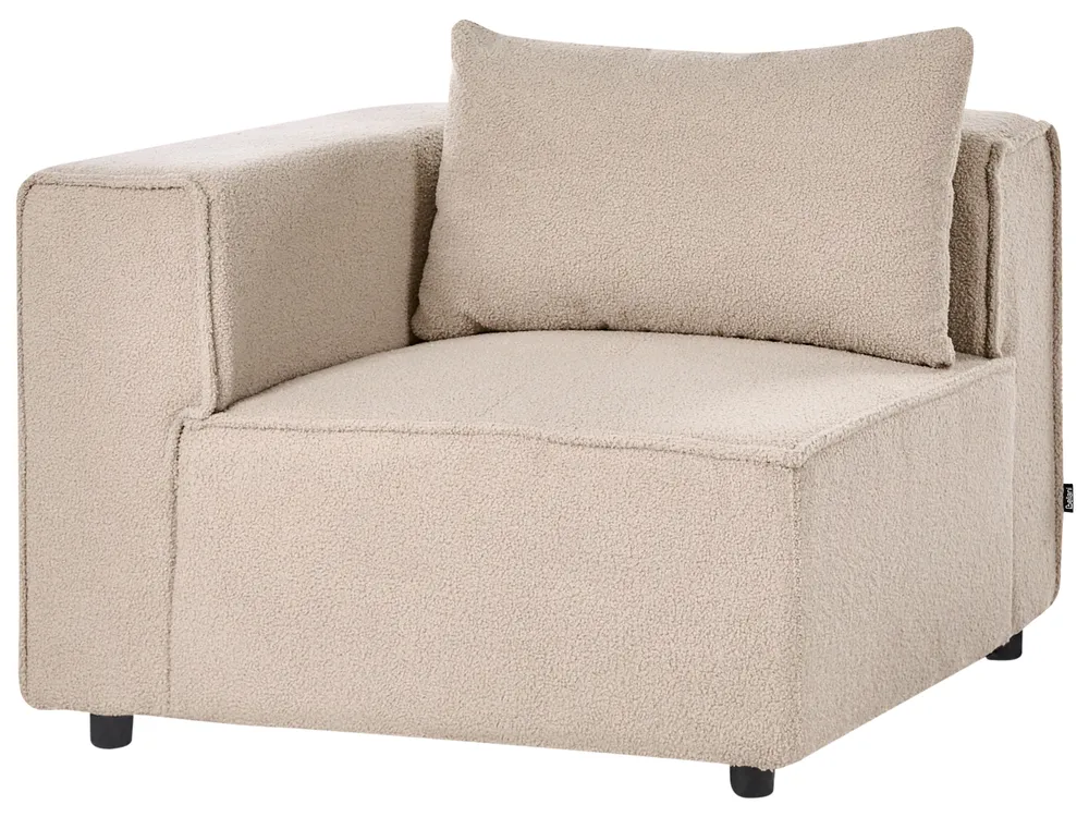 Modular Corner Sofa 4 Seater AXEBO Boucle Beige Left Hand_1077255