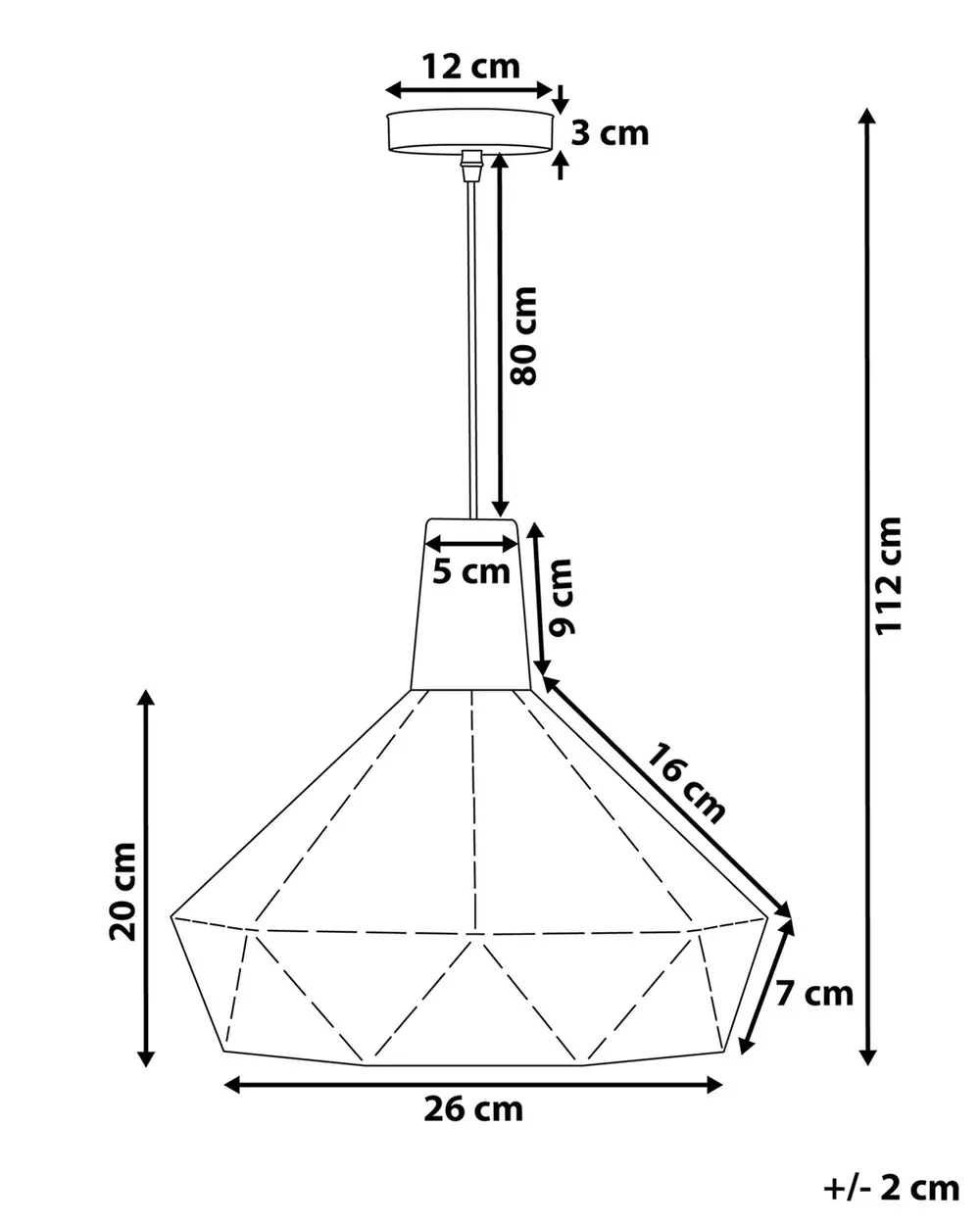 Pendellampa SOMME Metall Svart_714170