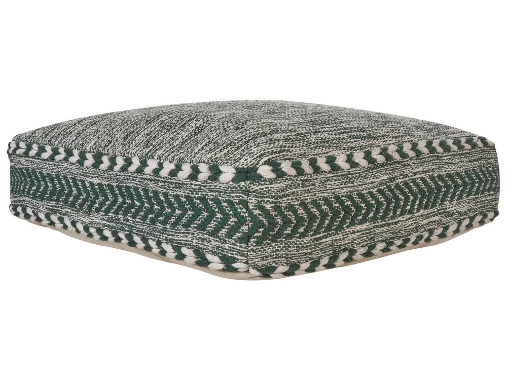 Pouffe BIRCH Cotton Dark Green_821093