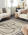 Matta DOKUZ Beige 160 x 230 cm Bomull