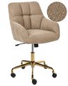 Desk Chair PALMDALE Boucle Light Brown