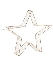 Joulukoristesetti 2 kpl LED-valo ITALLA 30/38 cm Tähti Kulta_1163744