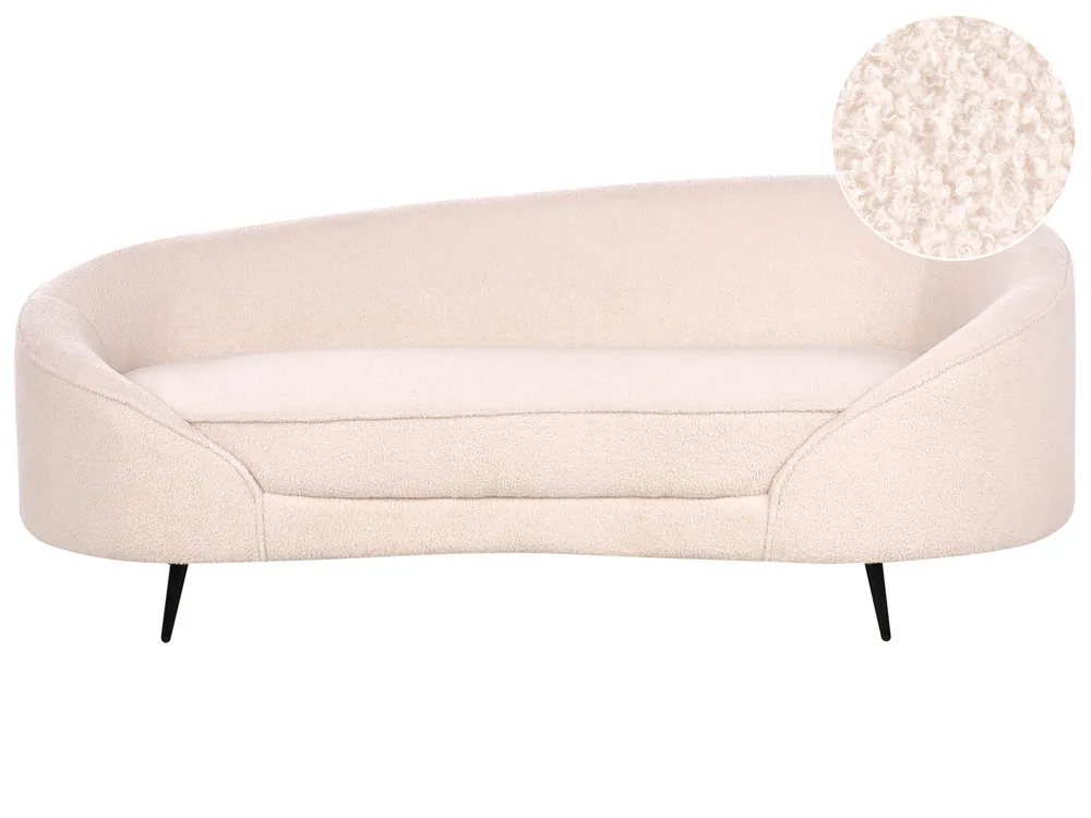 Sofa 2 Seater SAVAR Boucle Beige