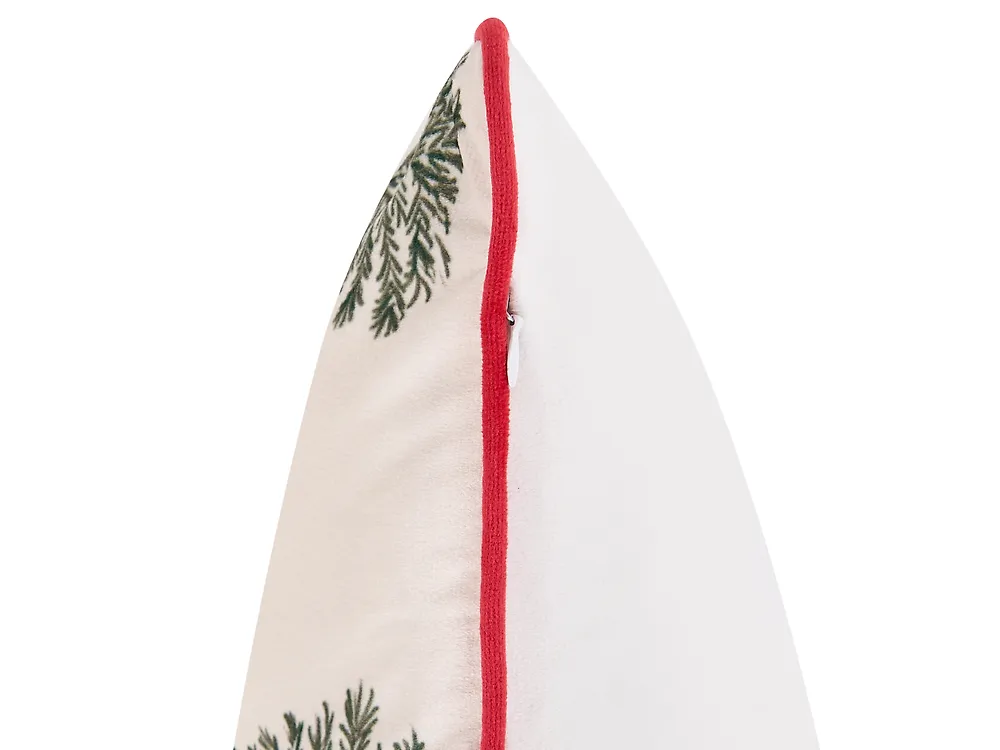Set of 3 Decorative Cushions XAVIA 30 x 50 cm 45 x 45 cm White Christmas Motif_1164615
