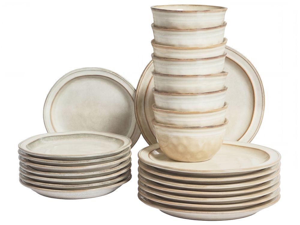 Astiasto 24 osaa CHIVES Kivitavara Vaaleanbeige