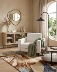 Armchair SAVALEN Boucle White_1176492