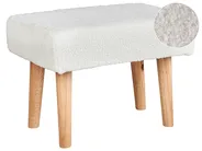 Footstool TAKOMA Boucle White_850194