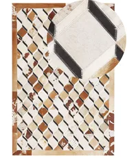 Rug SERINOVA Brown 140 x 200 cm Leather_780612
